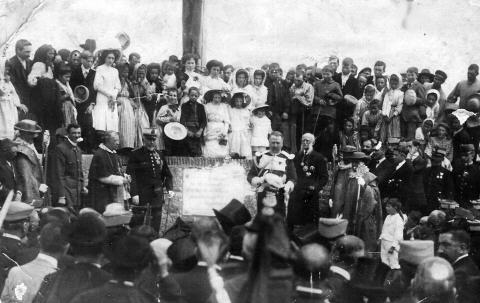Imagen tomada en 1910 durante el centenario del sitio de Ciudad Rodrigo.